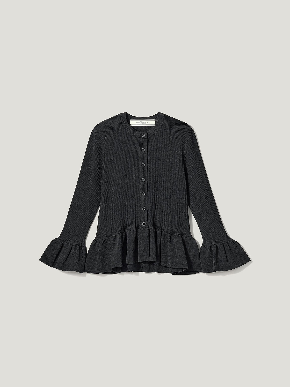 羅紋荷葉開襟外套，NT$990