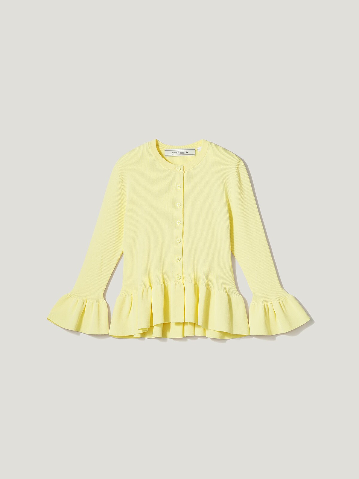 羅紋荷葉開襟外套，NT$990