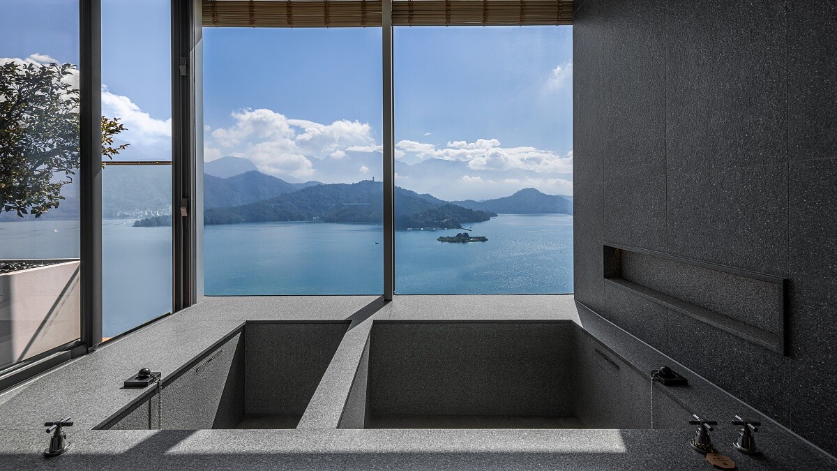 汉来日月行馆客房皆有独立温泉池