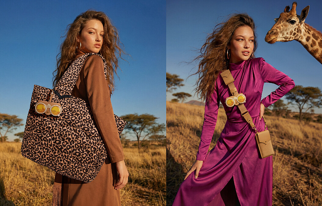 左圖: ANY DI 德國時尚真皮眼鏡包 &ndash; 草原探險 / 右圖: ANY DI 時尚背帶五件組 &ndash; 探險系列