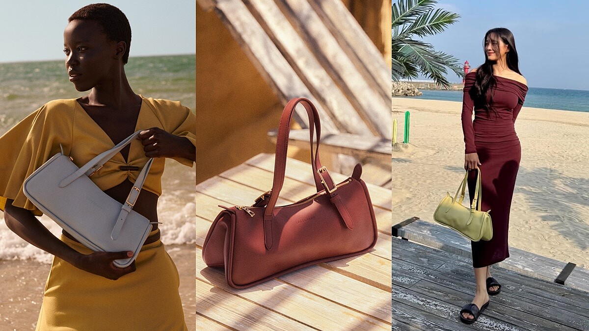 Longchamp新款East-West Bag取名Looong好幽默！法式極簡風格「長」得剛剛好，掛小吊飾超適合！