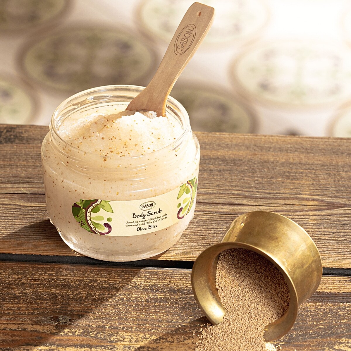 SABON盛宴橄欖身體磨砂膏320g，NT1,480