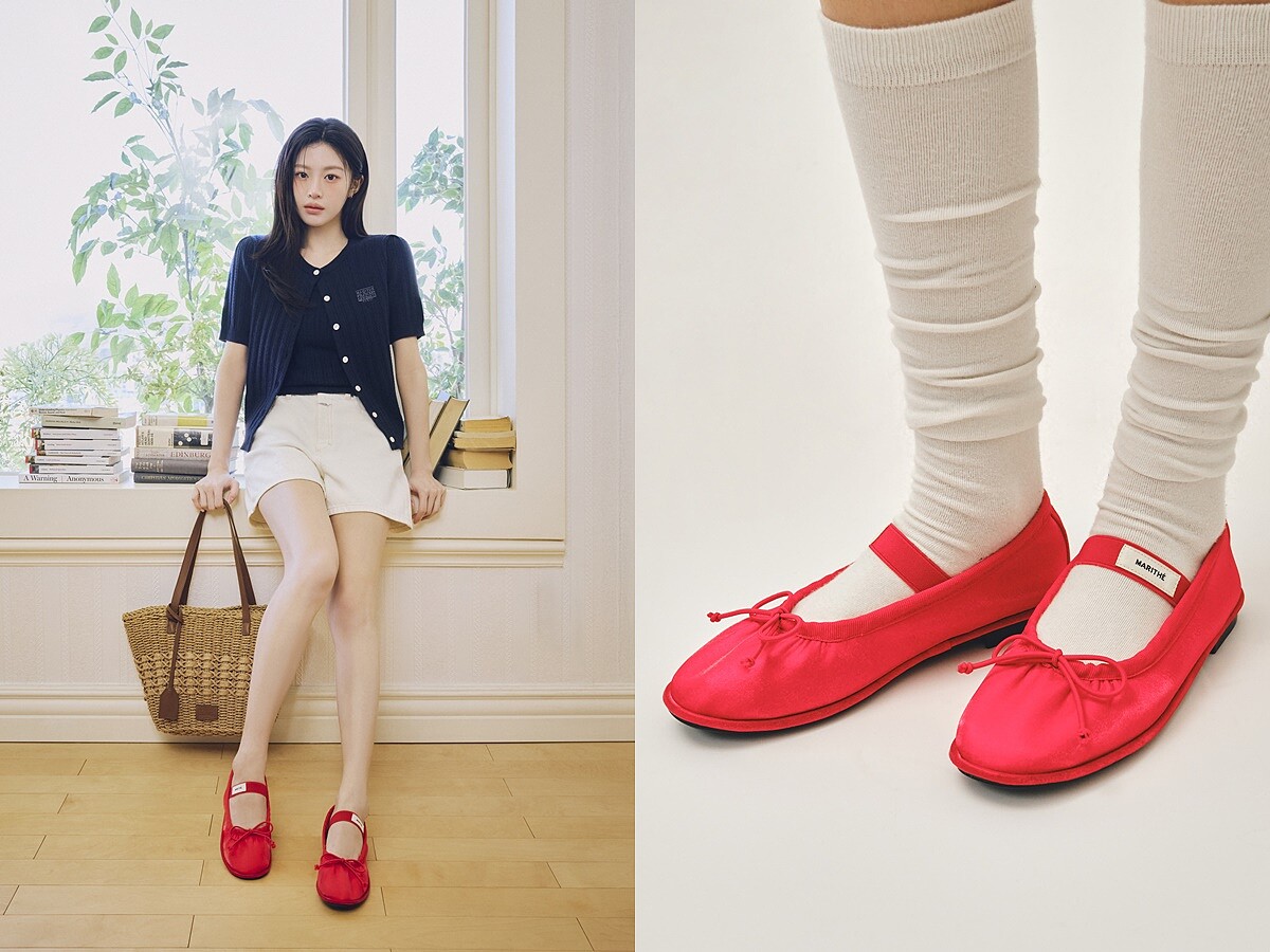 紅色蝴蝶結平底鞋NT$3,190