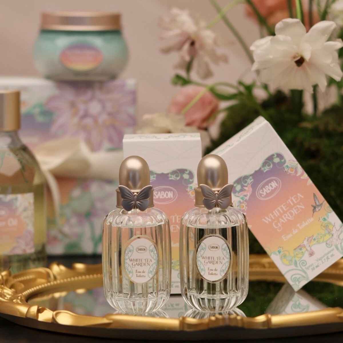 SABON晨曦白茶淡香水。