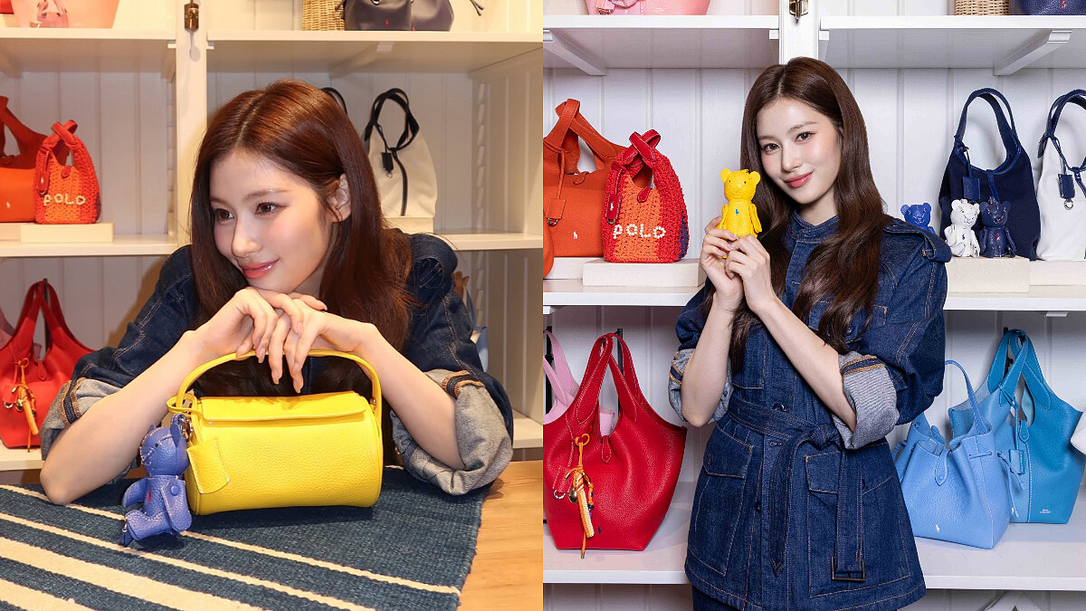 影／Twice Sana背過的最香！同款Polo Ralph Lauren菜籃包、圓筒包只在快閃店限定販售