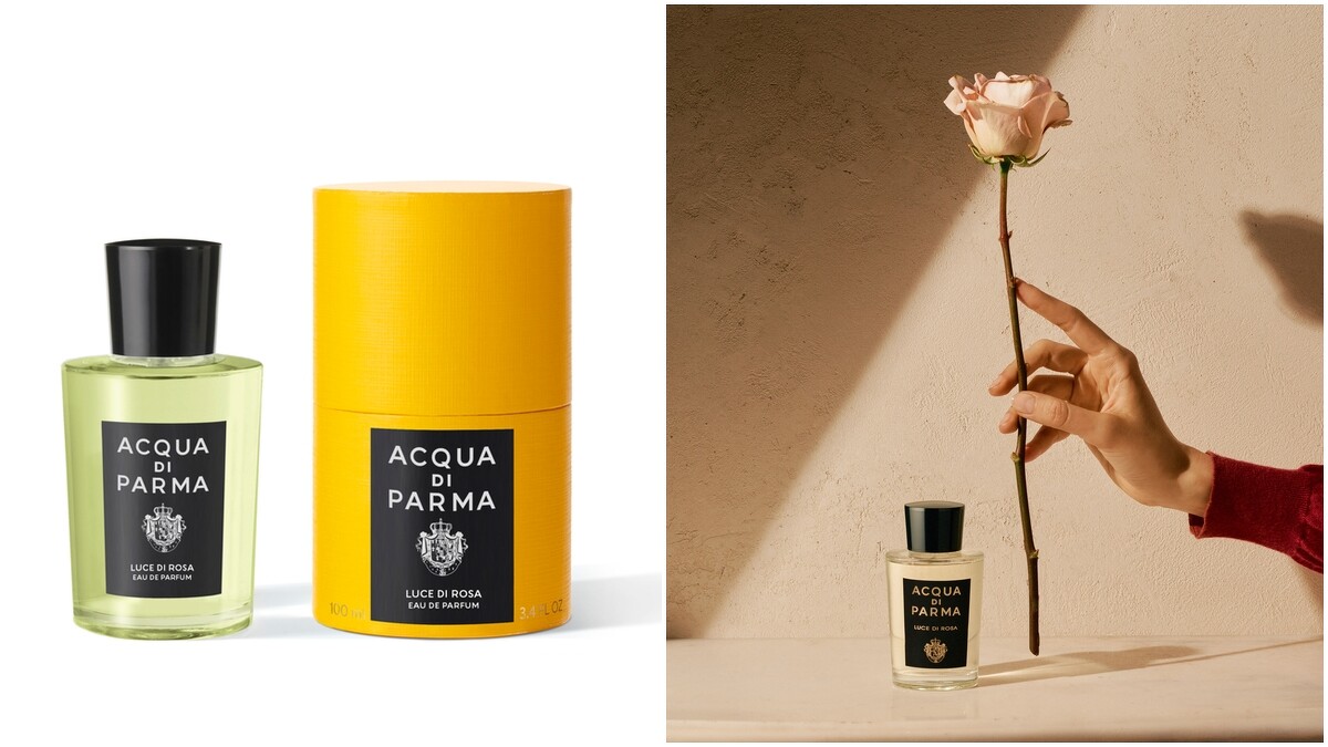 Acqua di Parma 曦光玫瑰淡香精50ml,NT8,500;100ml,NT11,800;180ml,NT 14,800。