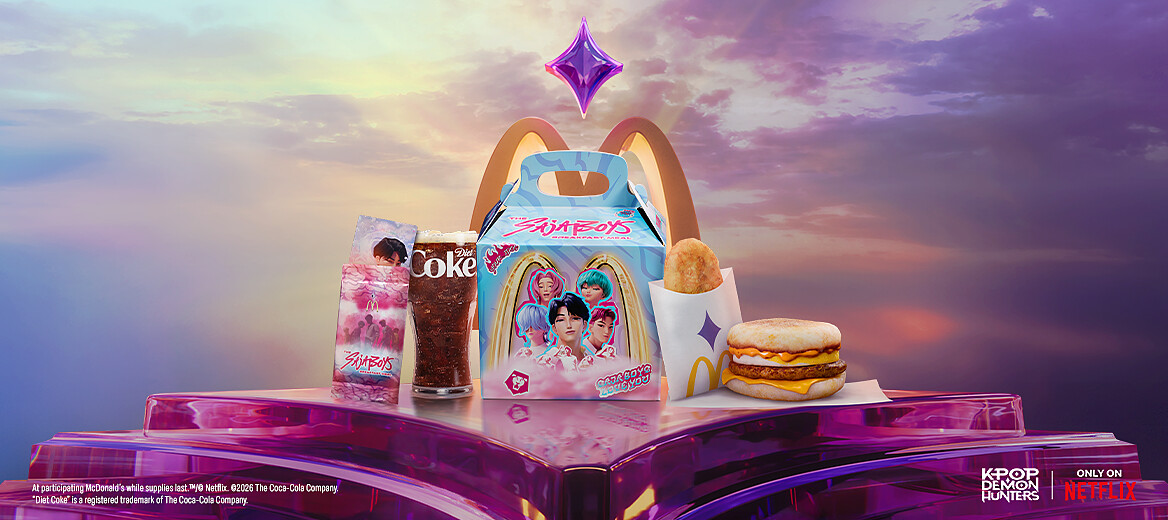 Saja Boys麥當勞主題餐（圖片來源／美國麥當勞官網）