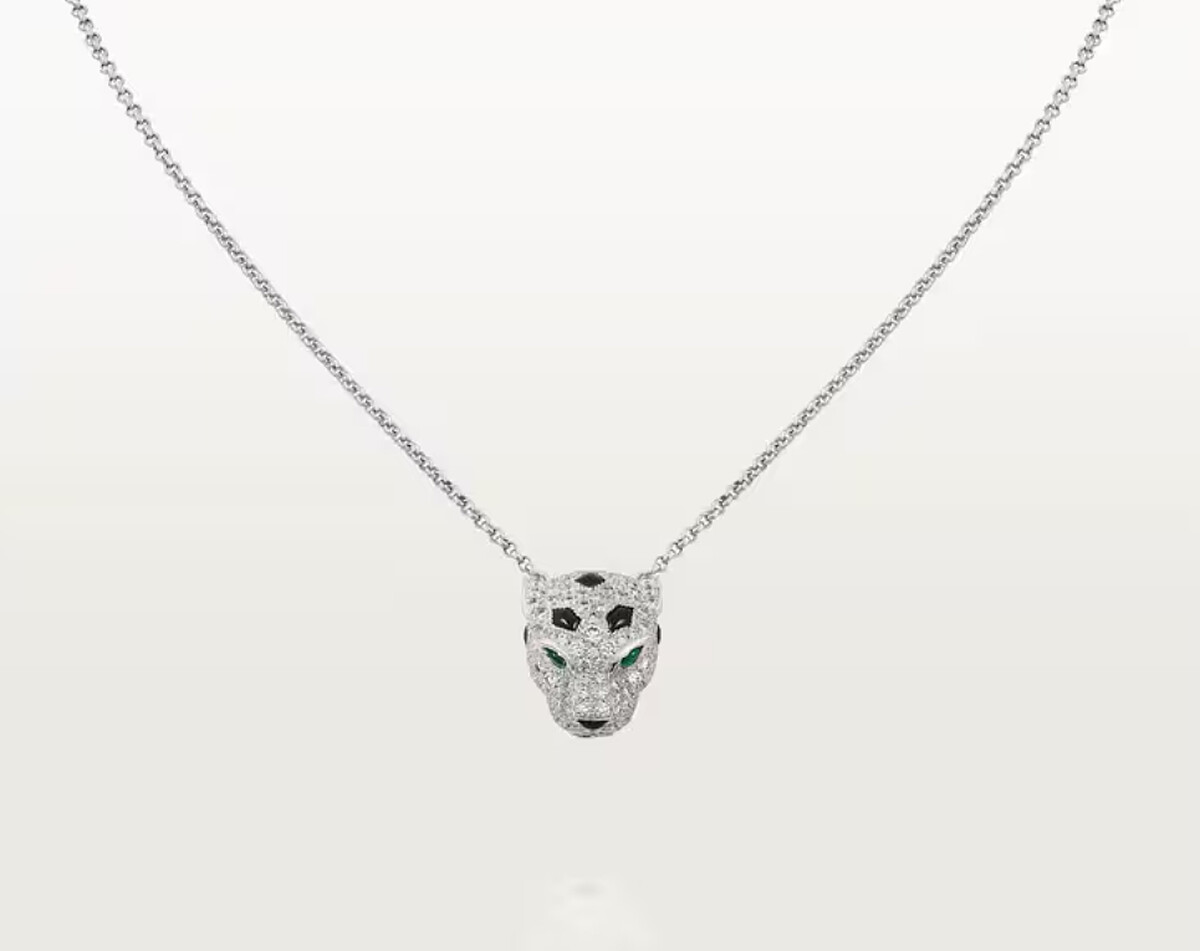 Panth&egrave;re de Cartier美洲豹吊墜，鋪鑲鑽石，建議售價NT$935,000