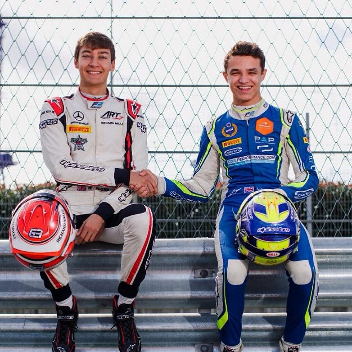 George Russell 和「電競四帥」(Twitch Quartet) 的 Lando Norris 從小就是一起比賽的好友。 