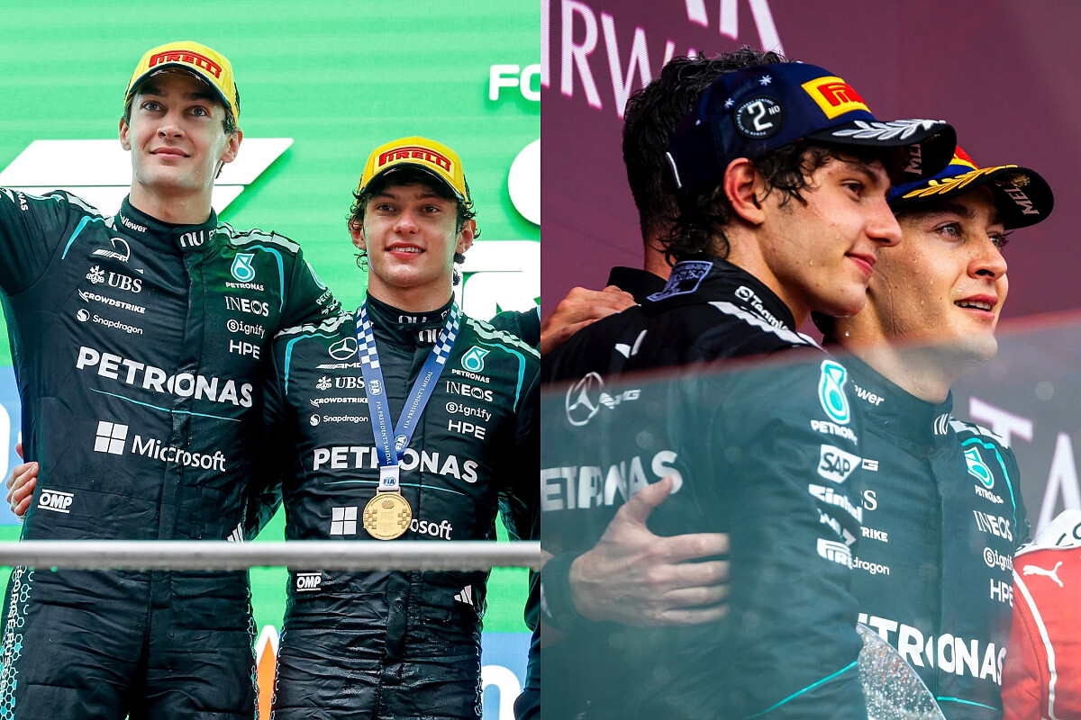 George Russell 一路成長，從賓士車隊的第二車手到成為隊友 Kimi Antonelli 的最好榜樣。 