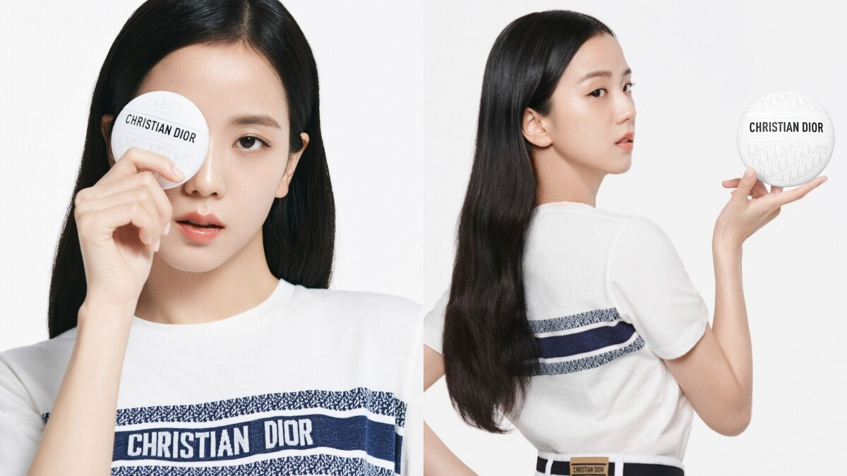迪奧全球品牌大使Jisoo金智秀演繹迪奧緹花全能修護霜。