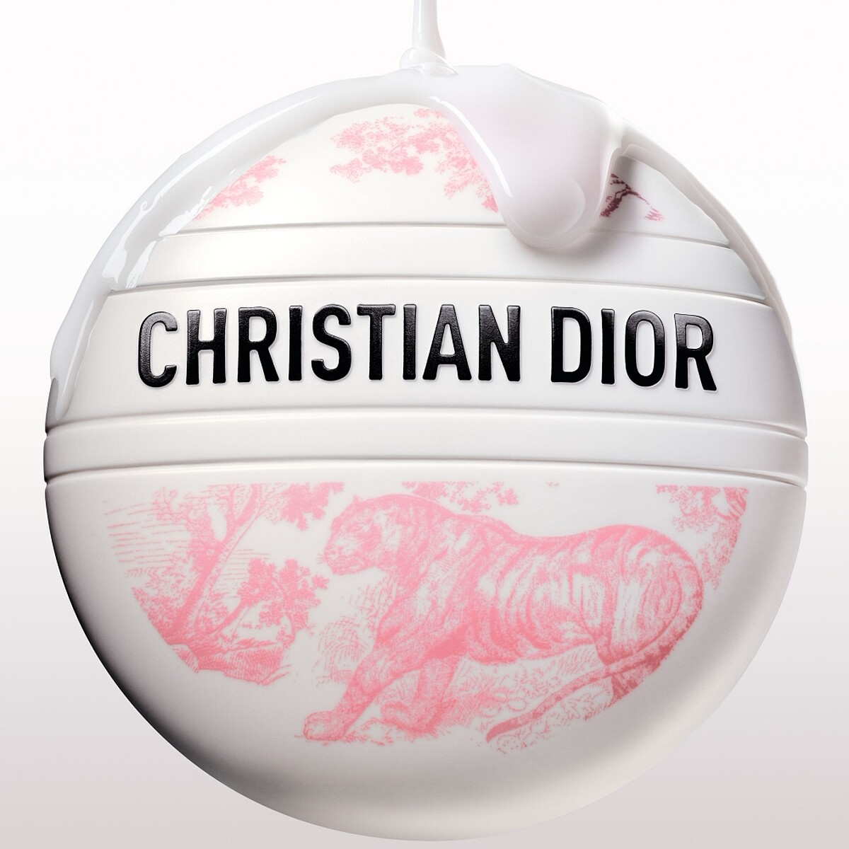 迪奧緹花全能修護霜粉紅約依限量版。