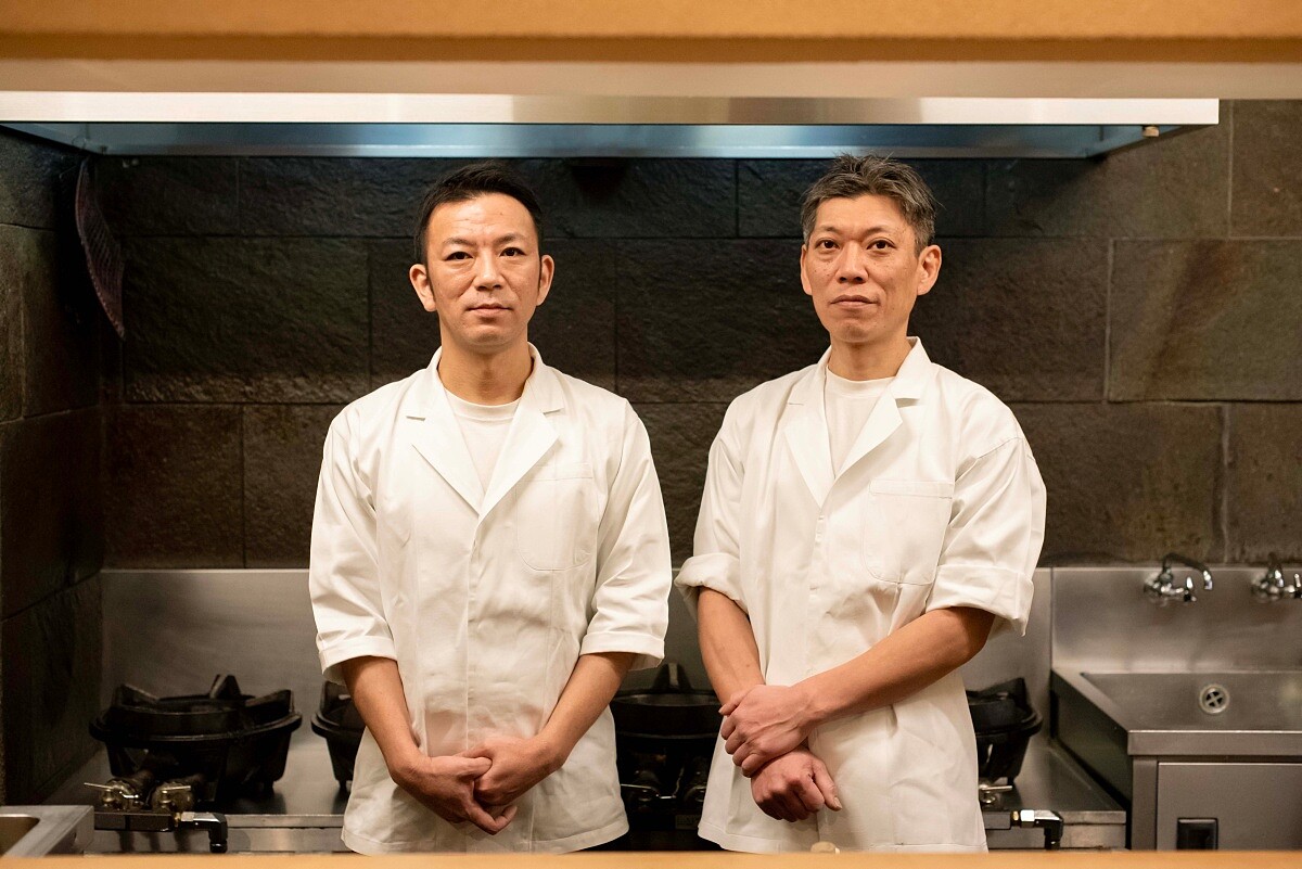 上田陽三主廚與日籍副主廚沼田壱(Numata Makoto)。