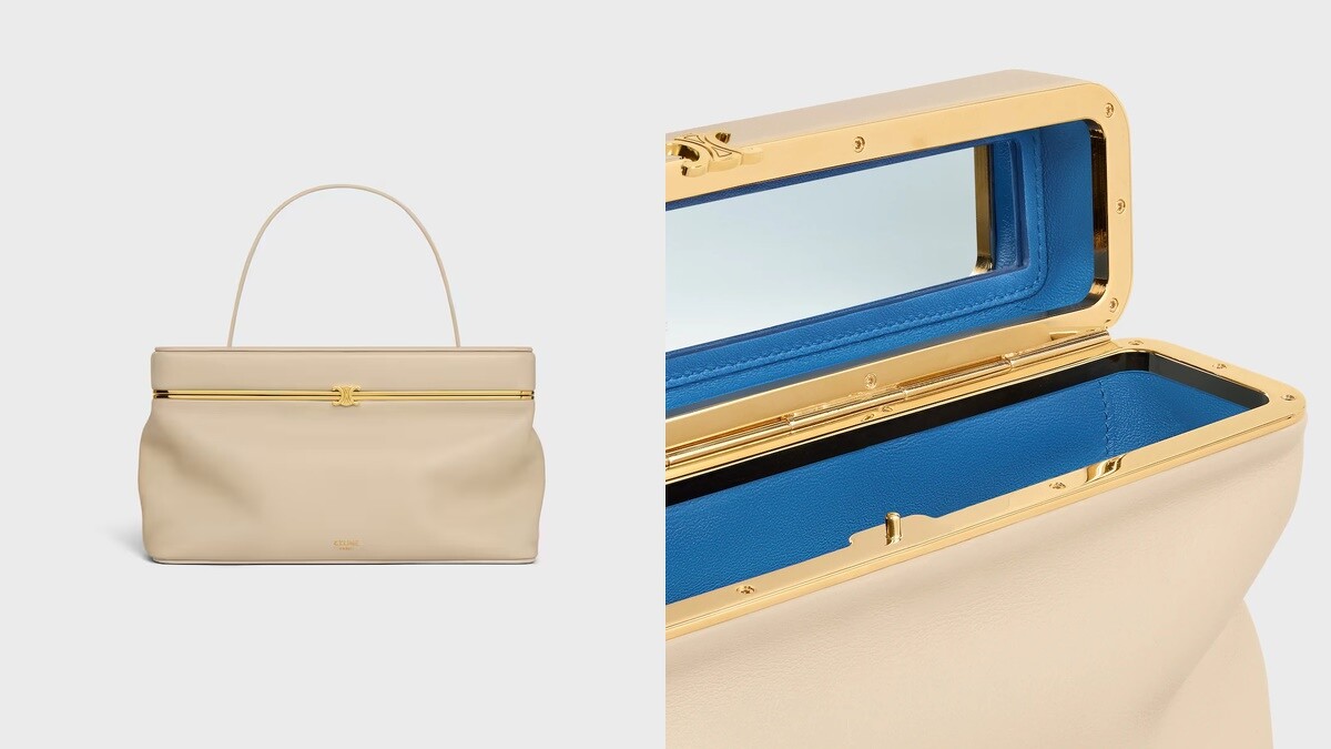 Celine RECTANGLE柔軟牛皮革手袋NT$135,000。