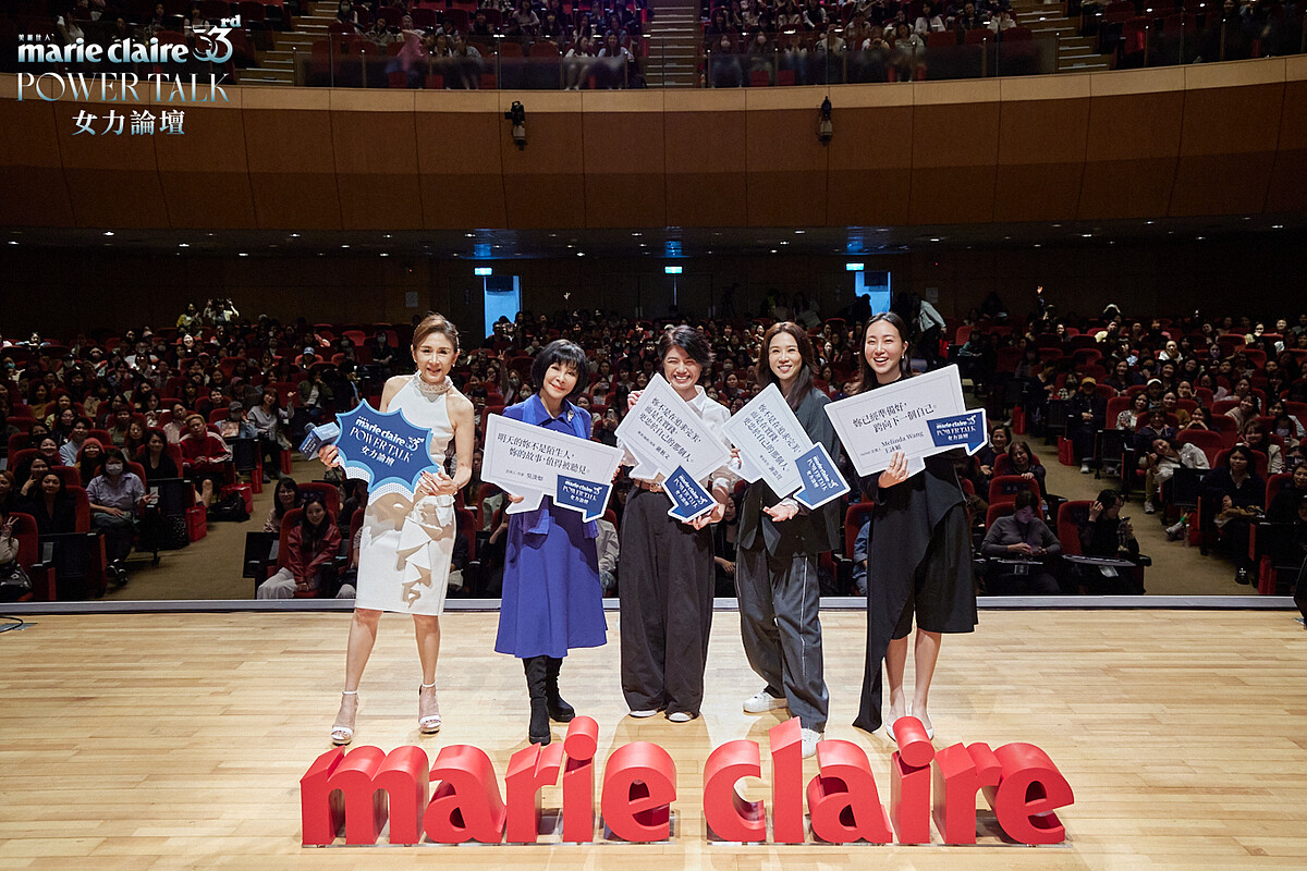 POWER TALK女力論壇大合照_照片從左置右順序:曲艾玲、吳淡如、嚴藝文、謝盈萱、Melinda王詠穎
