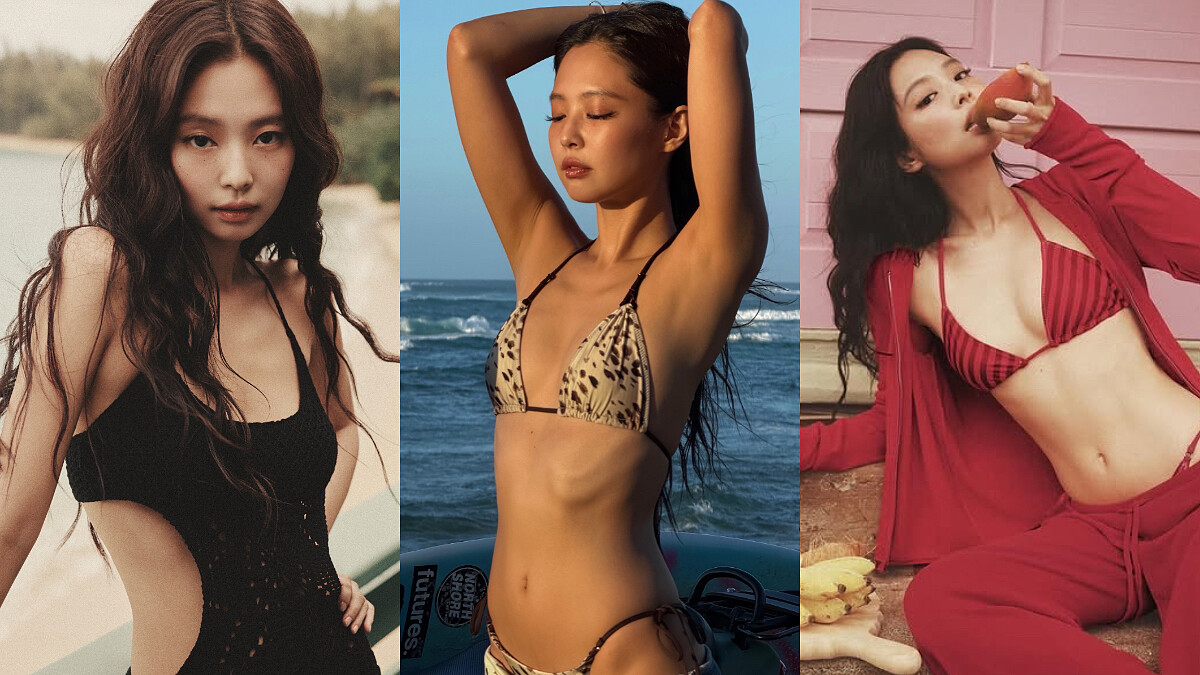 Jennie操刀Frankies Bikinis聯名泳裝此時開賣！她親自教學這樣搭比單穿比基尼更辣