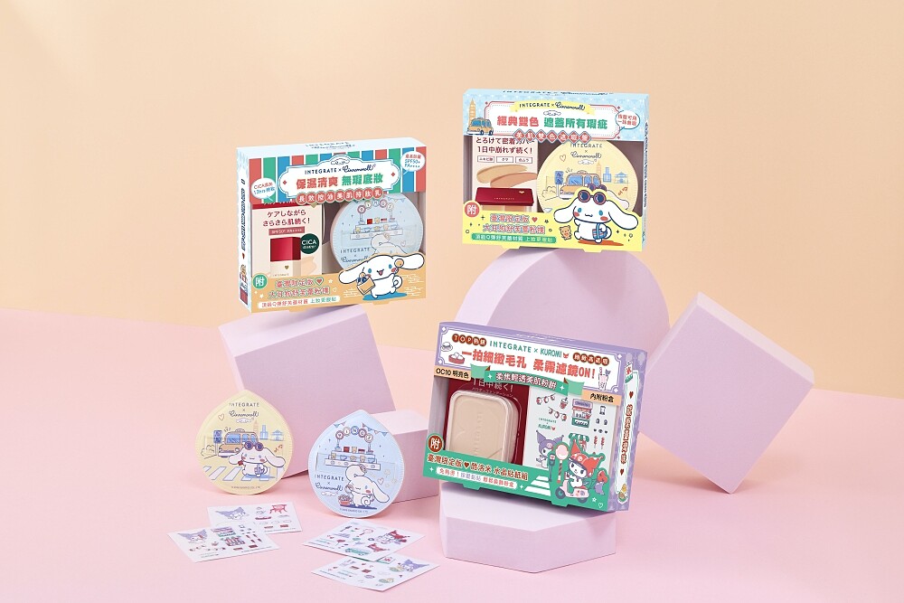 大耳狗、酷洛米體驗台灣感性，跟著INTEGRATE櫻特芮超卡哇伊限量聯名組一起來去逛夜市。