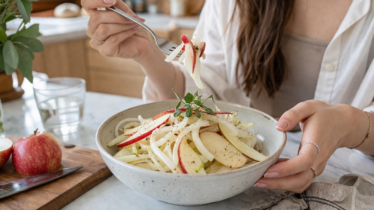「洋蔥拌蘋果」比綠拿鐵更強大！日本專家認證：是天然血管清道夫、能消頑固水腫，做法大公開