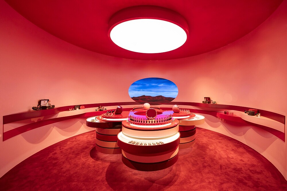 路易威登La Beaut&eacute;彩妝實驗沙龍中的彩妝之殿。