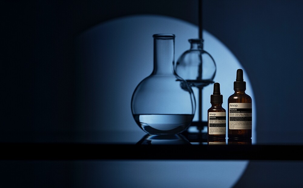 Aesop時韌煥肌精粹油情境圖。