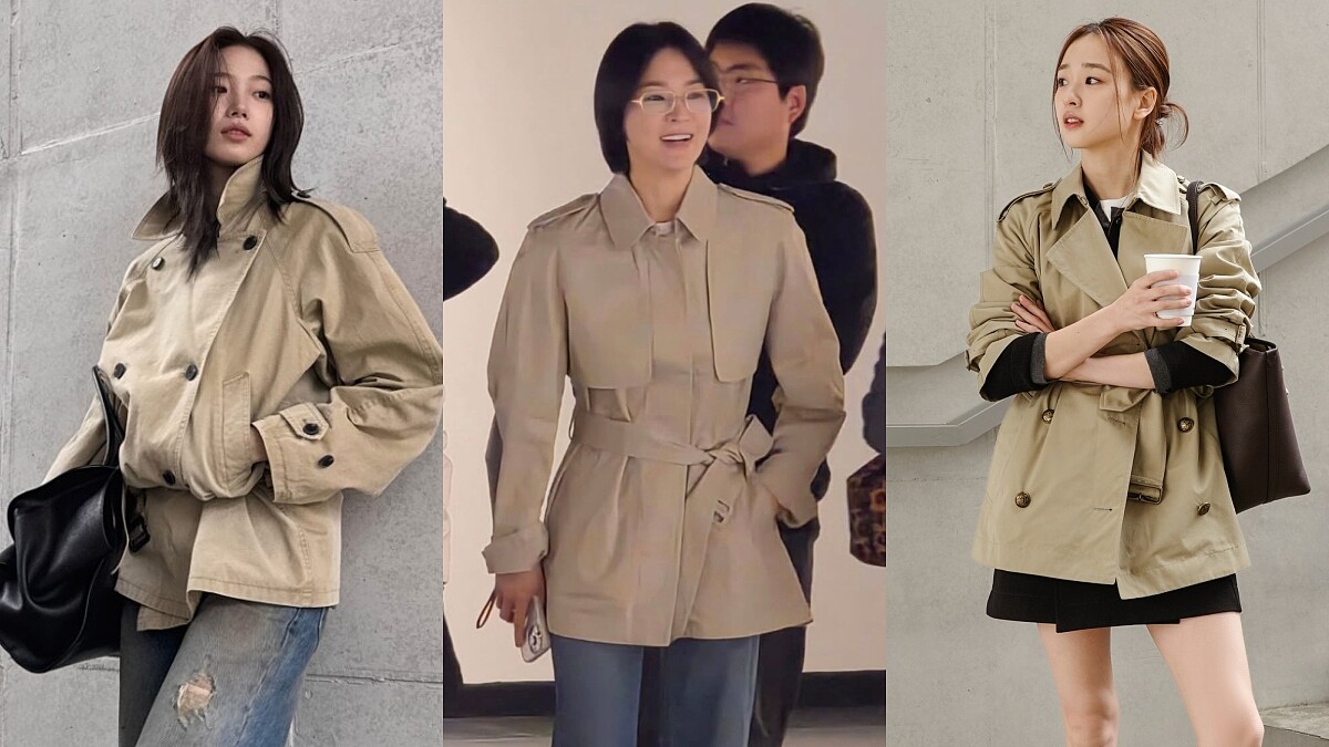 2026春夏外套關鍵字是「短風衣」！宋慧喬、NANA、Kazuha都穿上，不分年齡都能駕馭