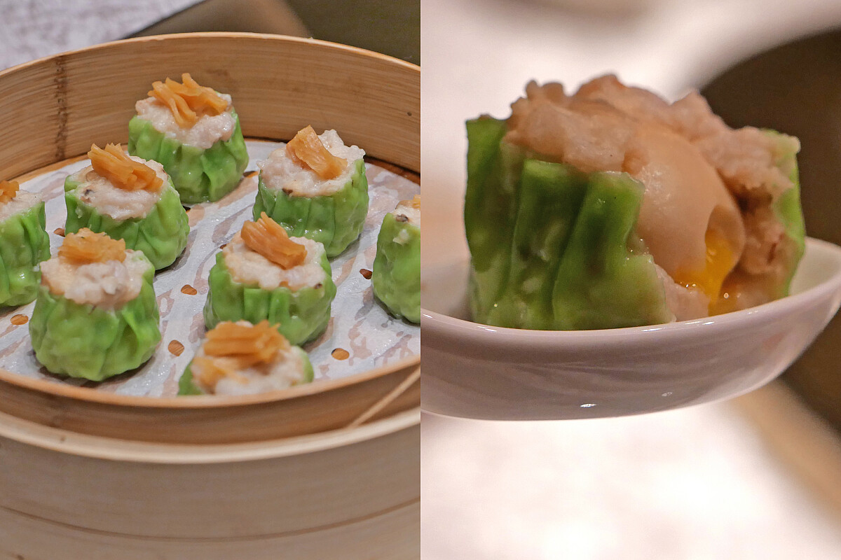 「瑤柱鵪鶉蛋燒賣」。