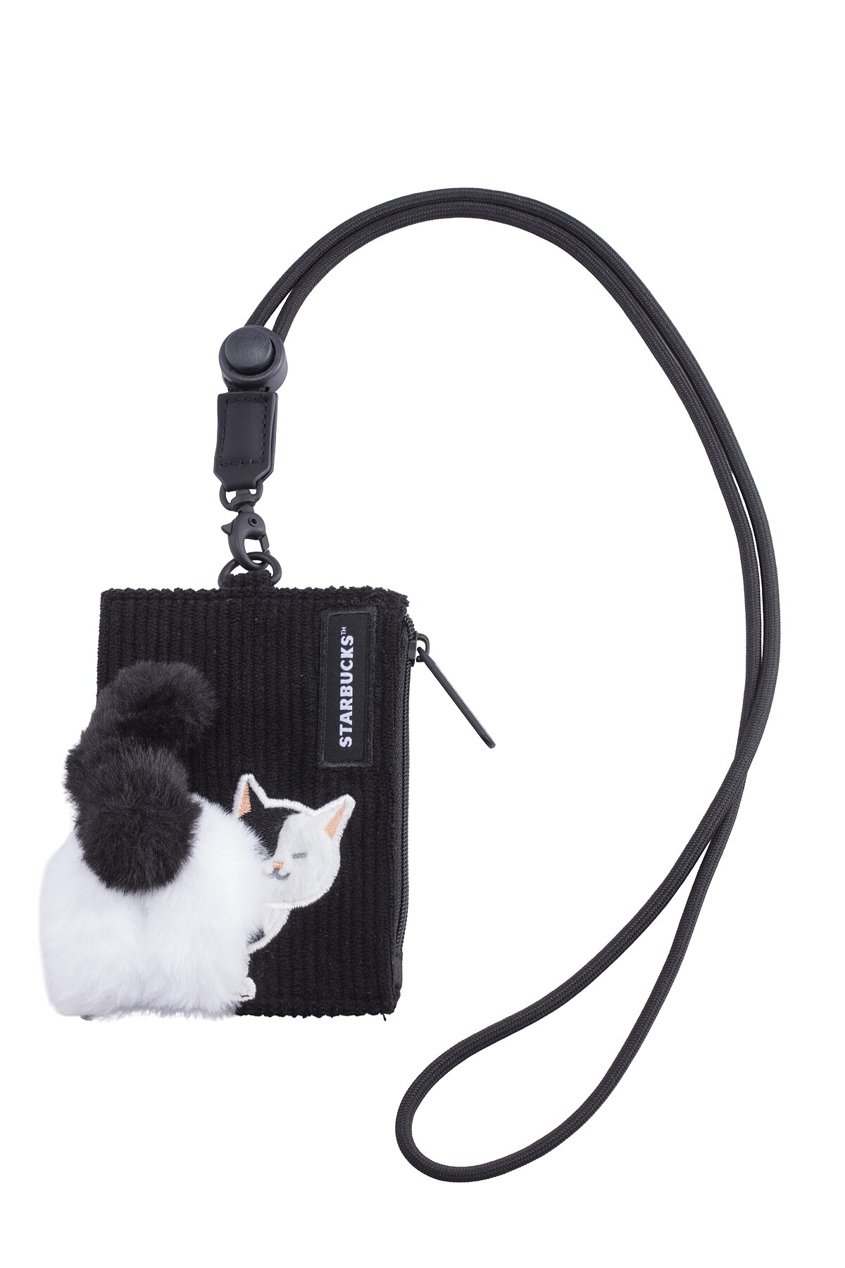 黑白貓尾巴零錢證件掛牌（圖片來源／星巴克提供）