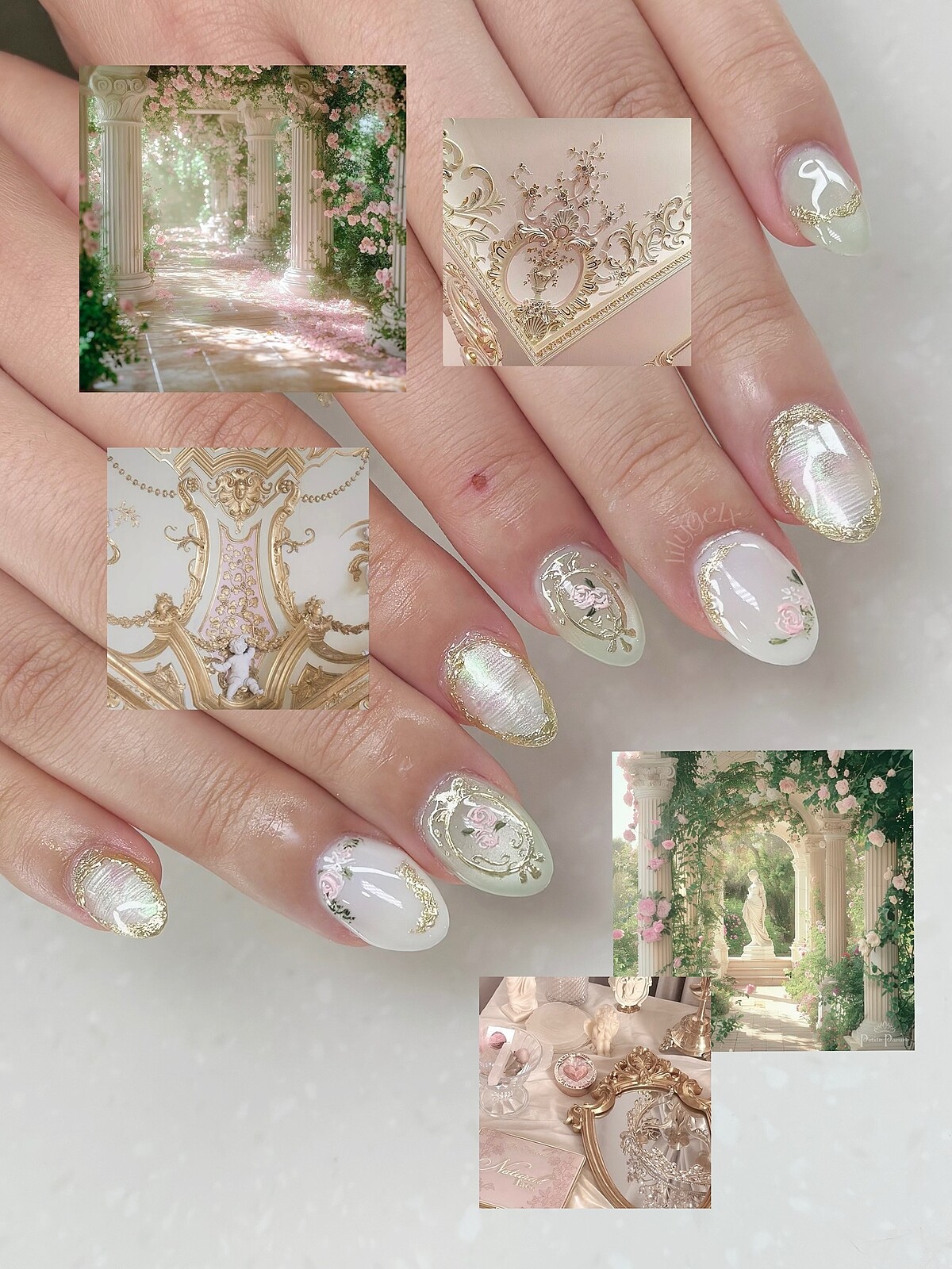 華麗花園美甲範本(Photo/IG@lilygelx)