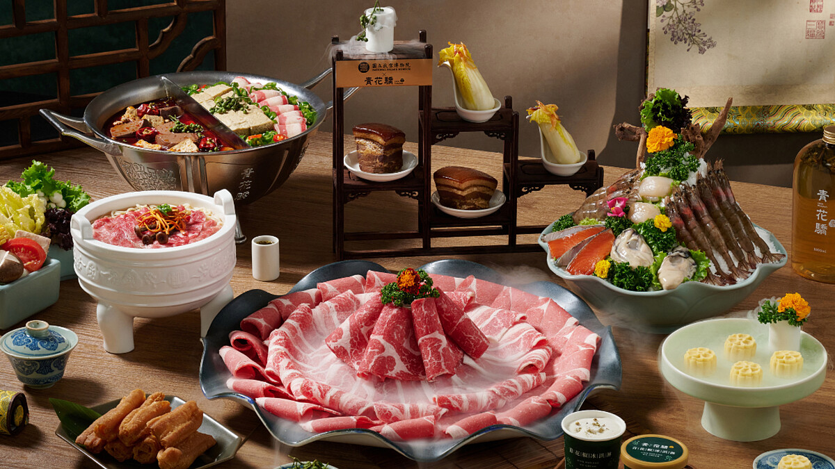 故宮肉形石、翠玉白菜開吃！青花驕聯名「國寶驕饗宴」登場，15家門市變身沉浸式展場