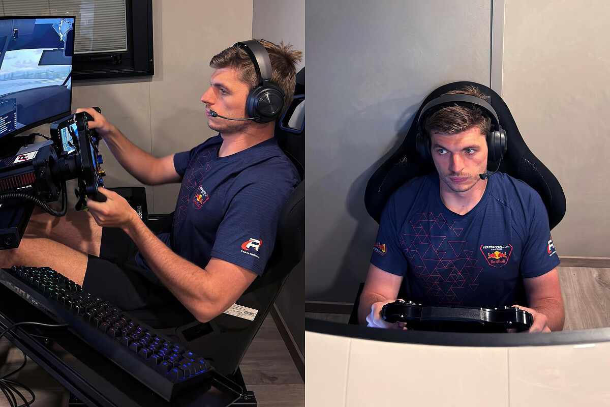  Max Verstappen 不在賽道上就在玩模擬賽車的雲端上。