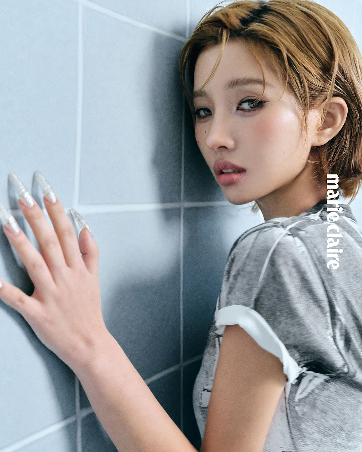 POSTCARD 印花棉質長洋裝，Coach。