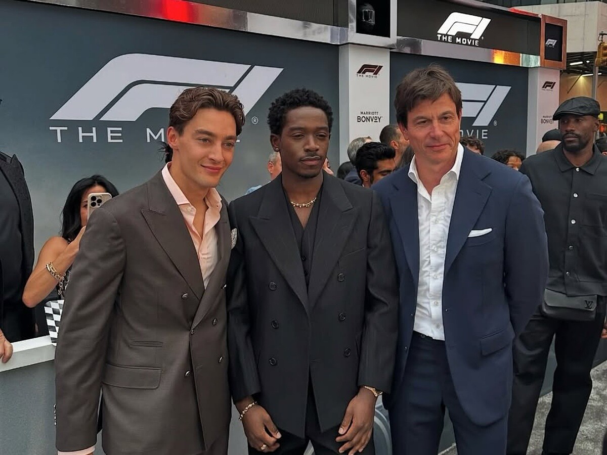 Toto Wolff 飛到紐約，和 George Russell 一同出席電影《F1》首映。