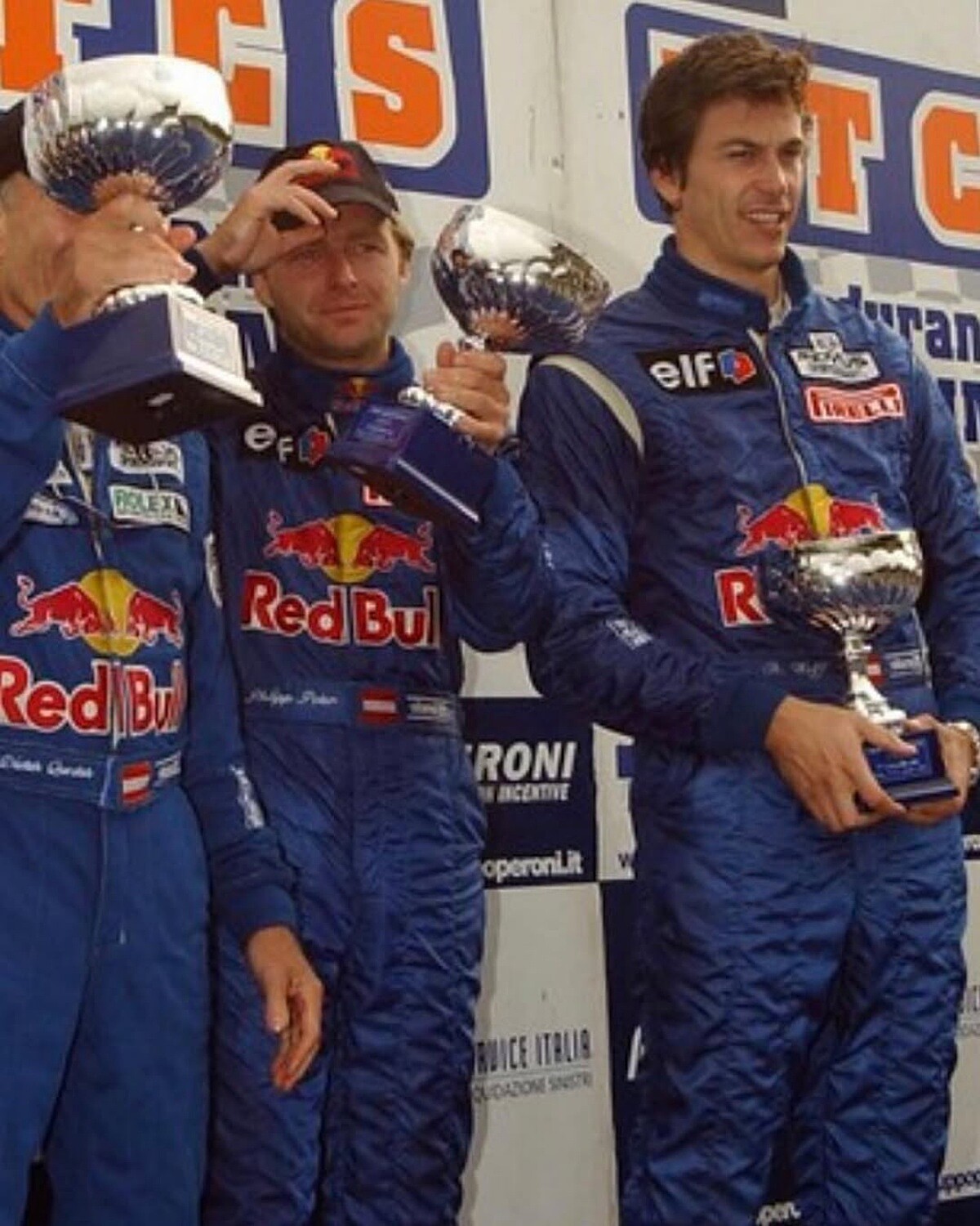 車手身份的Toto Wolff 常站上頒獎台。 