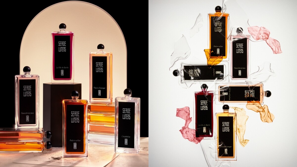Serge Lutens黑色禮服系列形象圖。