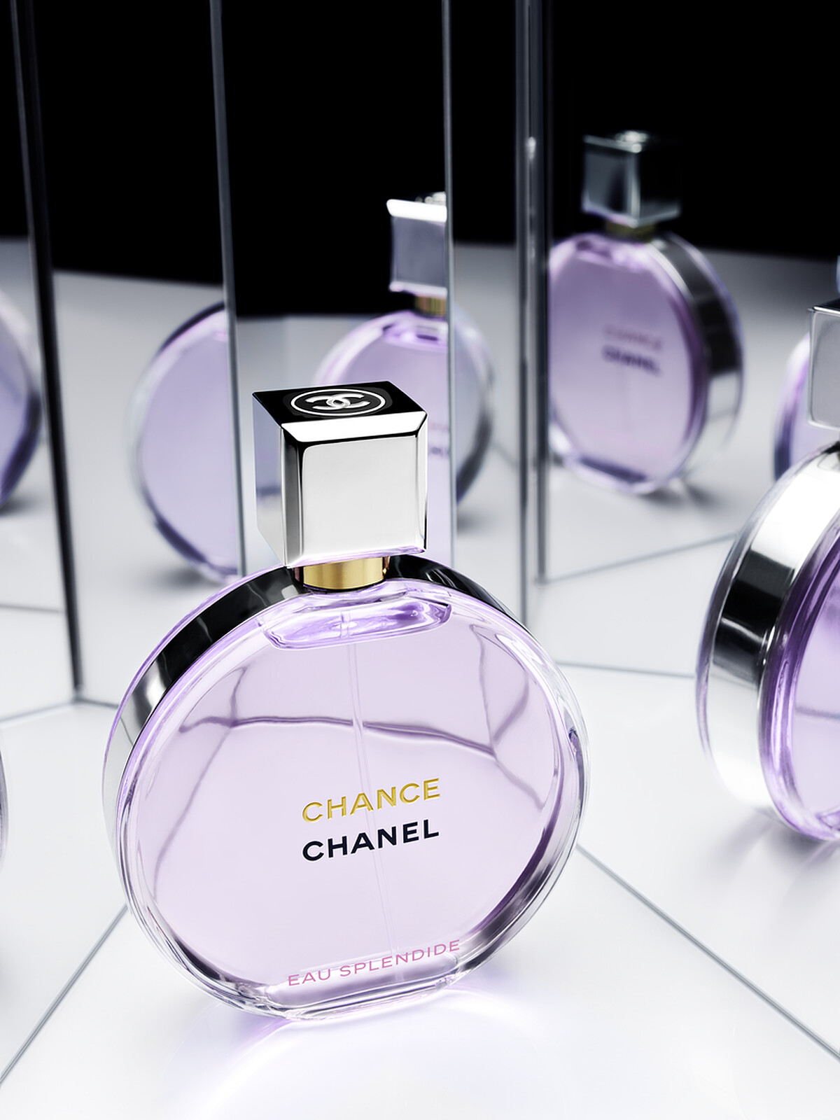 CHANEL香奈兒CHANCE紫色霓幻香水35ml，NT3,550、50ml ，NT4,950、100ml，NT6,900、150ml，NT8,300