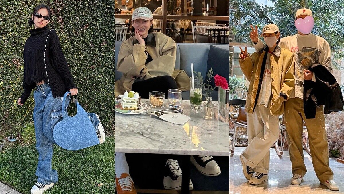 孫藝珍和玄彬約會穿什麼？私服狂出鏡的「厚底帆布鞋」，Jennie也在穿