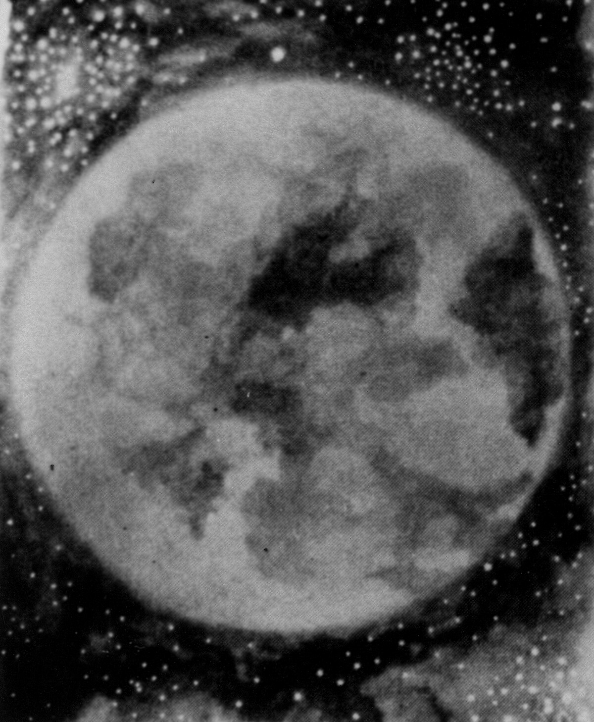 《月球背面意念成像圖》，1931，攝影，私人收藏，圖像由福來心理研究所遺產提供