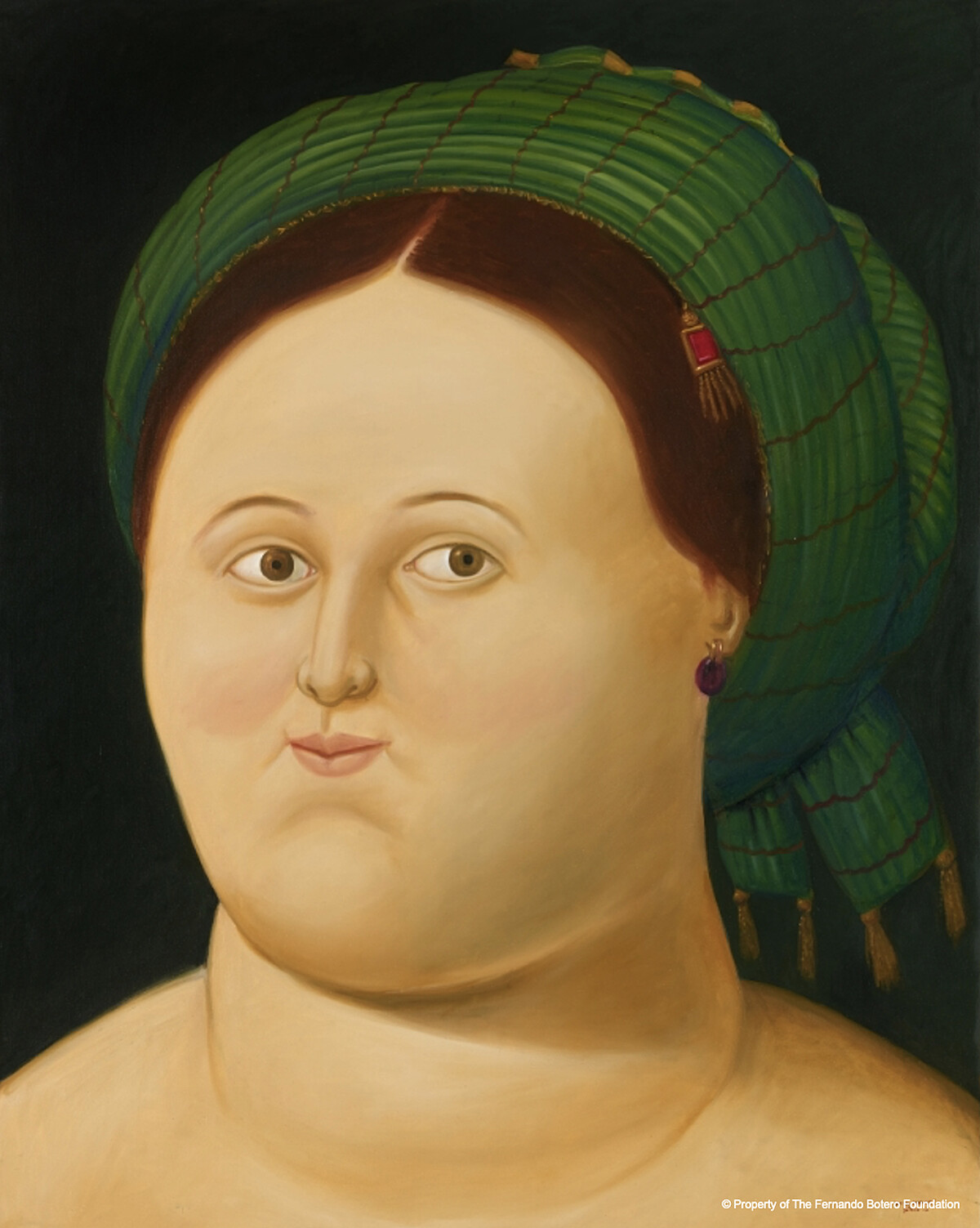 《年輕女子肖像，致敬拉斐爾》Fernando Botero, After Raphael _La Fornarina_ , 2013