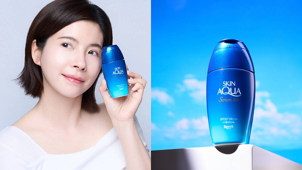 日本美妝圈高人氣#精華液級防曬正式登台！頂規防曬力X高濃度玻尿酸X零著感配方，由內而外養成健康透亮肌