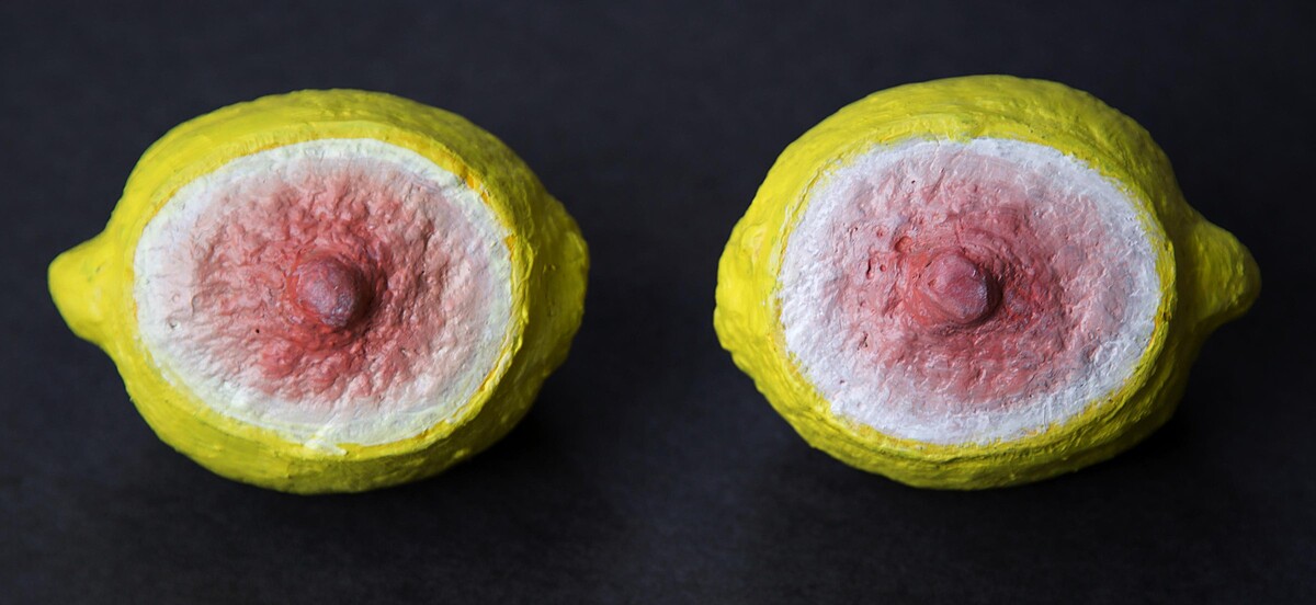 佩妮．斯林格，《苦澀的檸檬》，1973，壓克力盒裝彩色蠟製人體翻模，各 8.9 x 5.7 x 5.7 公分 &copy; Penny Slinger _ VG Bild-Kunst, Bonn 2026, Courtesy of Collection of Beth Rudin DeWoody.