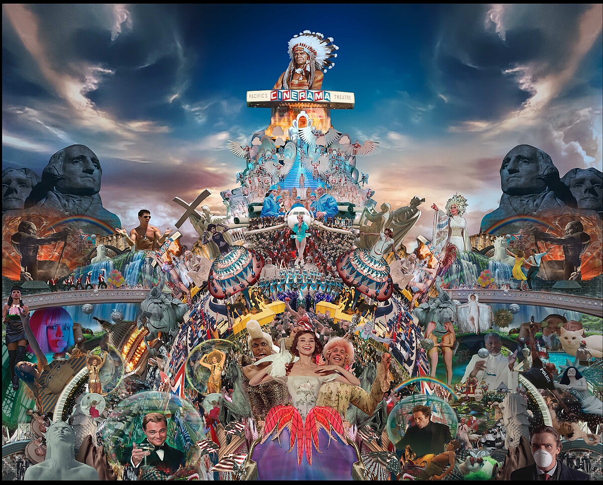 馬可．布蘭比拉，《天堂之門》，2022，錄像裝置。&copy; Marco Brambilla.