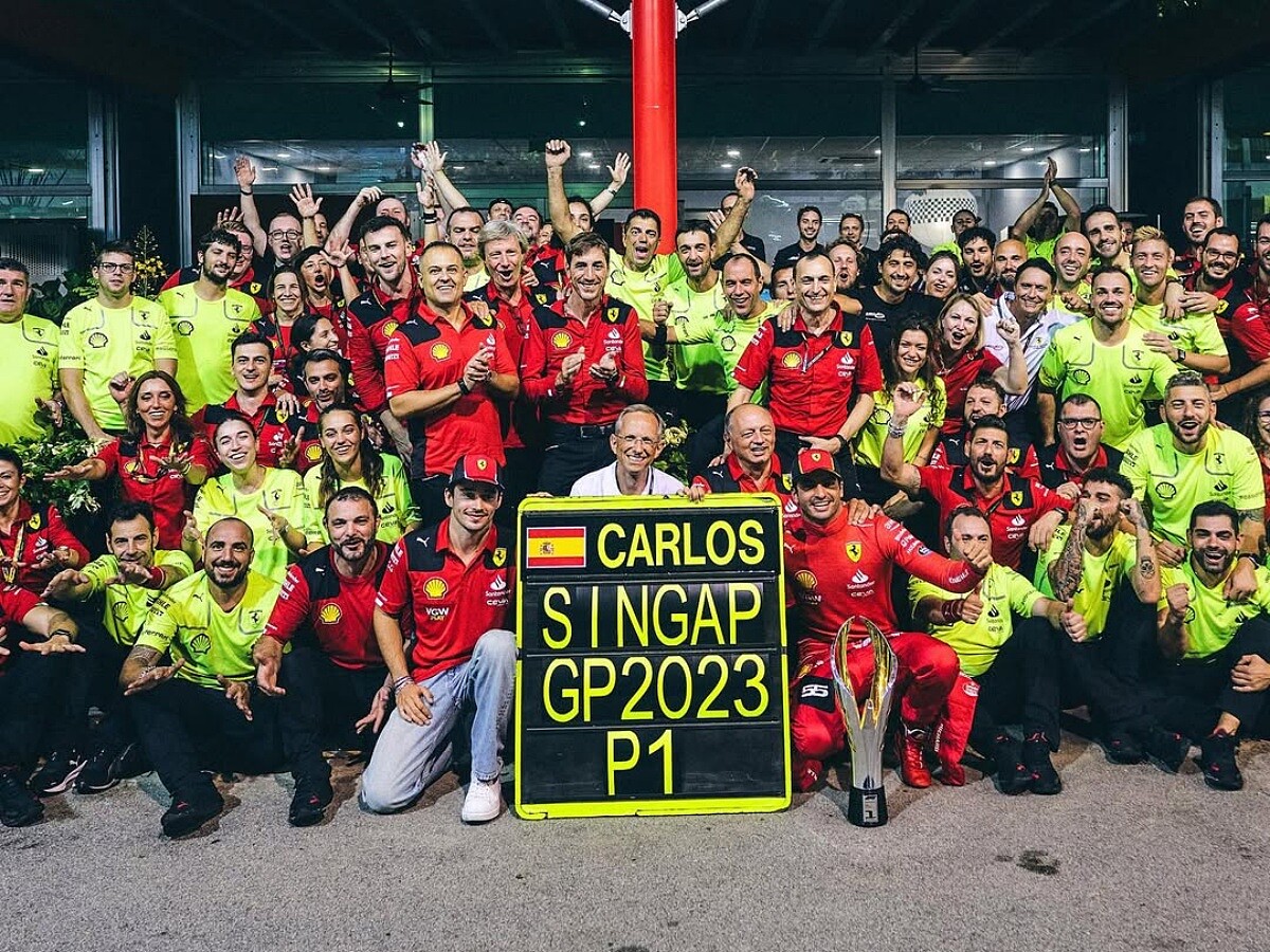 Carlos Sainz Jr. 在2023年新加坡大獎賽，終結紅牛車隊分站連勝神話。