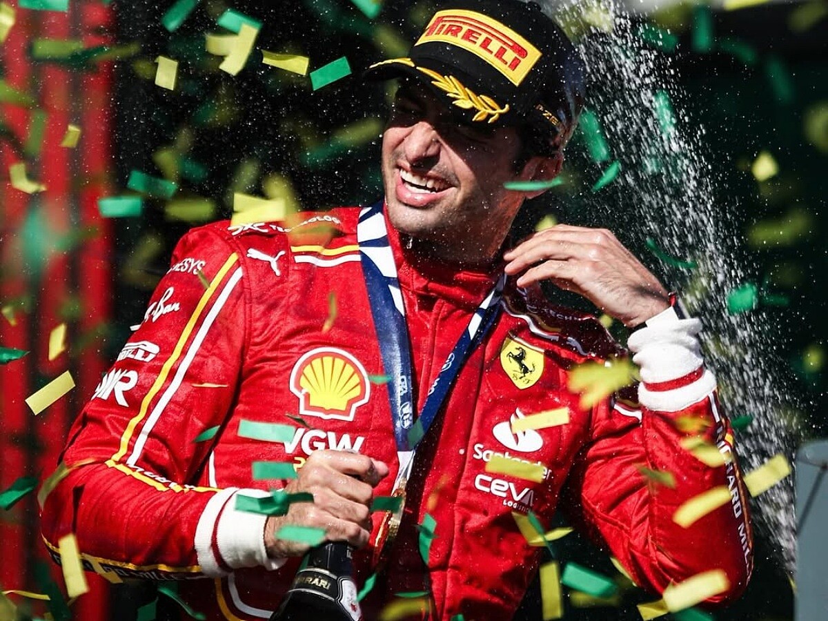 Carlos Sainz Jr. 動完手術，在賽道表現更神猛，拿下2024年澳洲大獎賽冠軍。