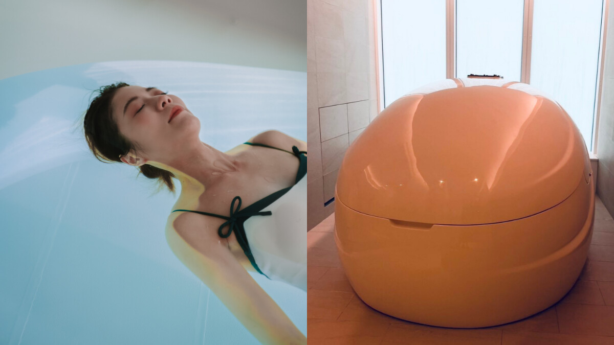 在飄浮冥想療法的無重力靜謐之中釋放身心