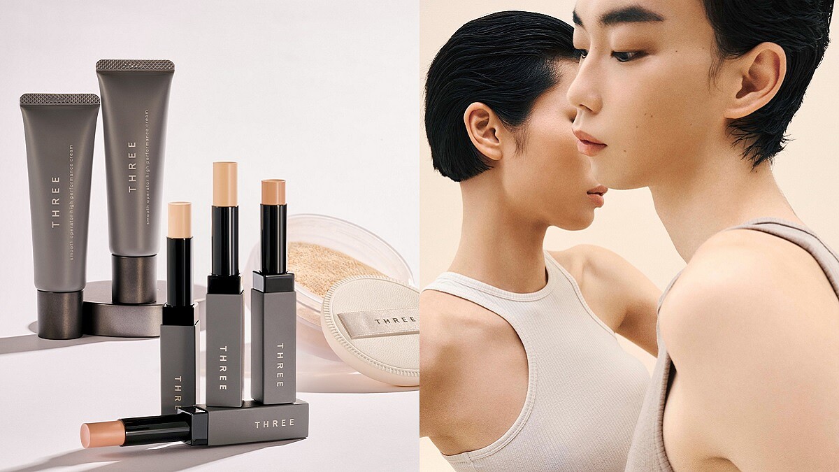 讓遮瑕「消失」於肌膚，THREE 柔光無痕遮瑕膏～校色、提亮、平滑毛孔一棒搞定，搭配粉凝霜、晶透蜜粉打造會呼吸的質感底妝！