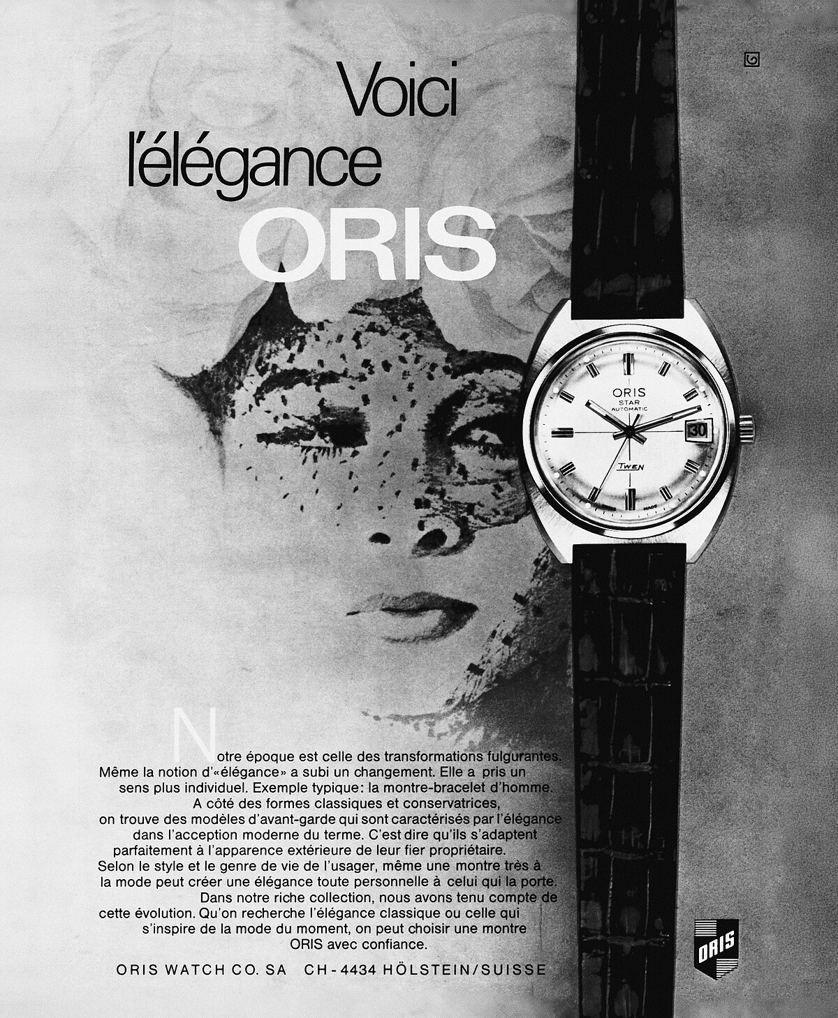 Oris Star 歷史廣告圖檔