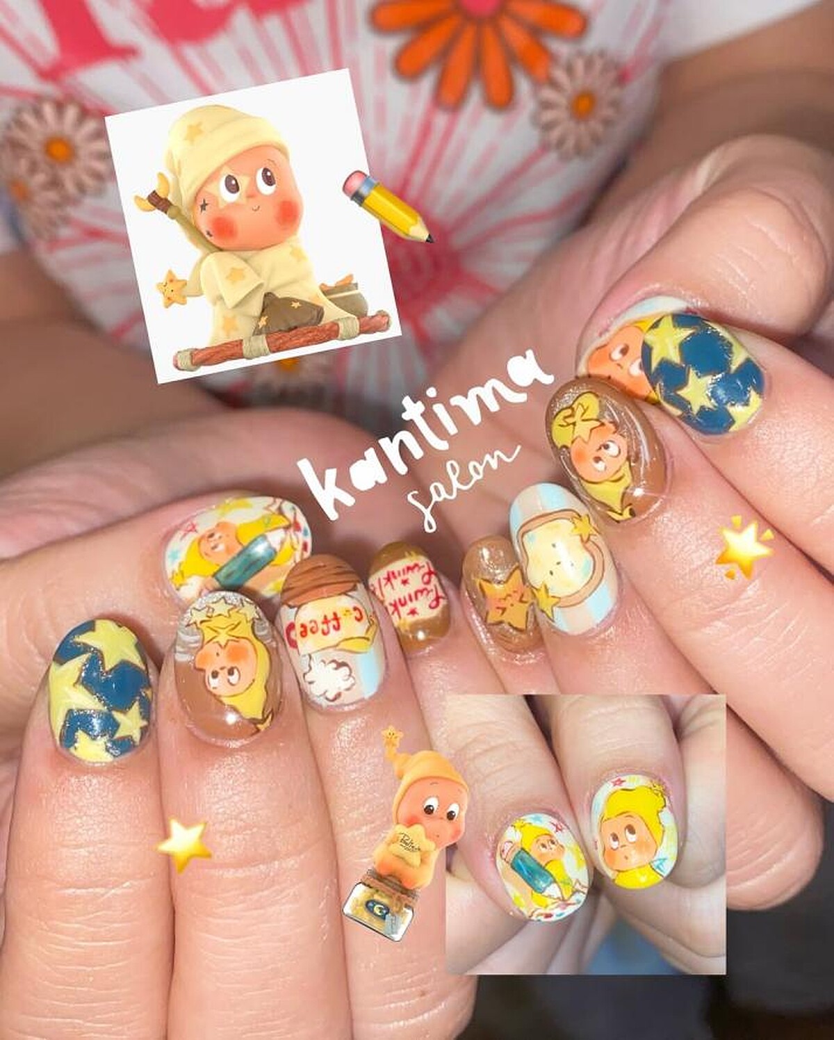 kantimasalon美甲作品。