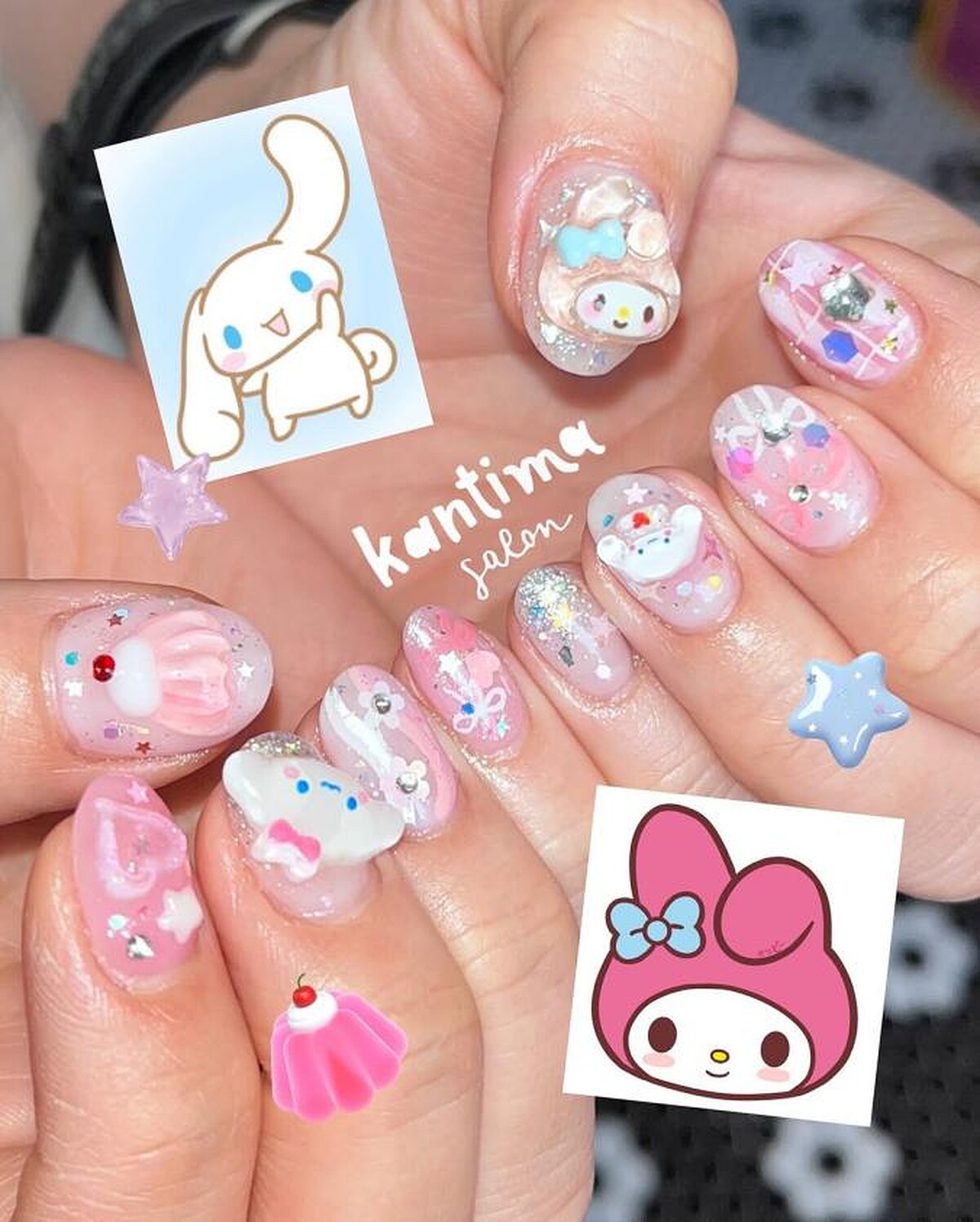 kantimasalon美甲作品。