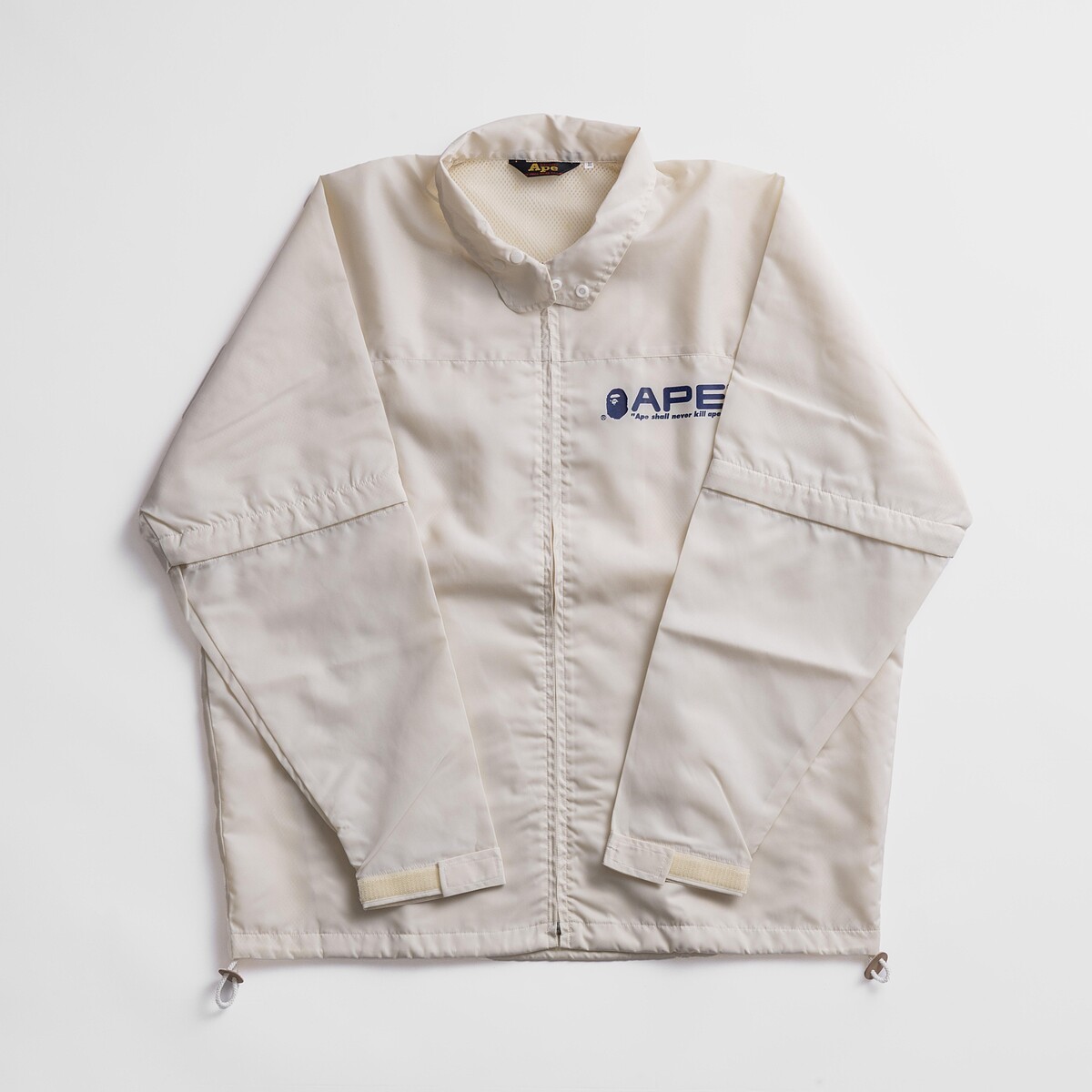 BAPE early era nylon Shell Jacket, featuring in NIGO: From Japan with Love at the Design Museum. Photo courtesy of NIGO.