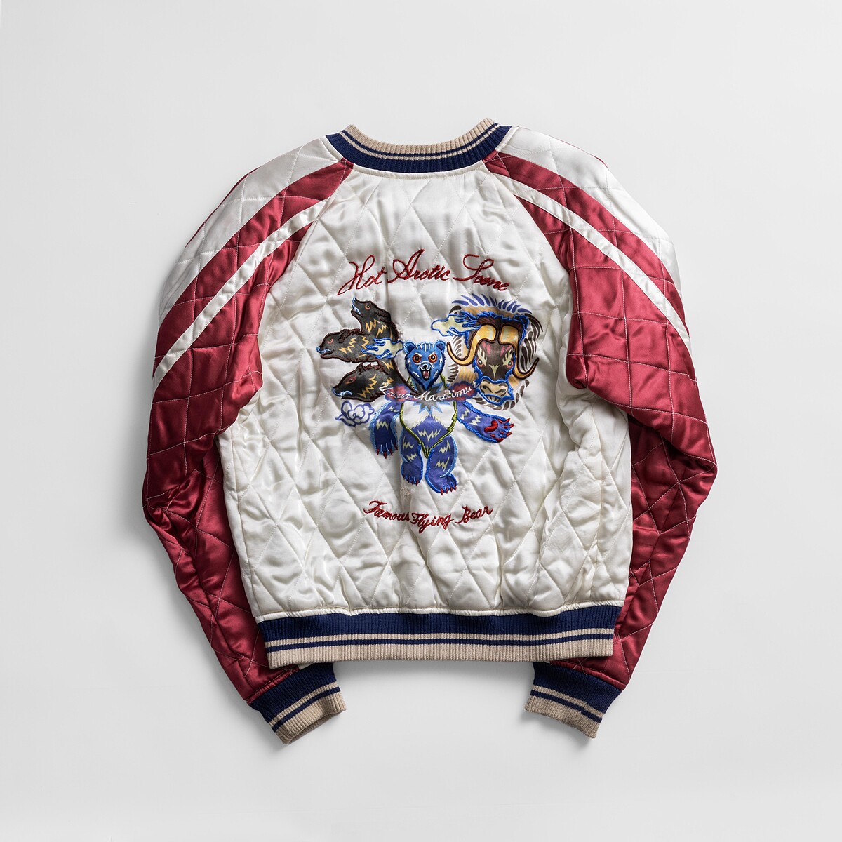 HUMAN MADE 'Yokosuka Jumper' souvenir jacket, featuring in NIGO: From Japan with Love at the Design Museum. Photo courtesy of NIGO